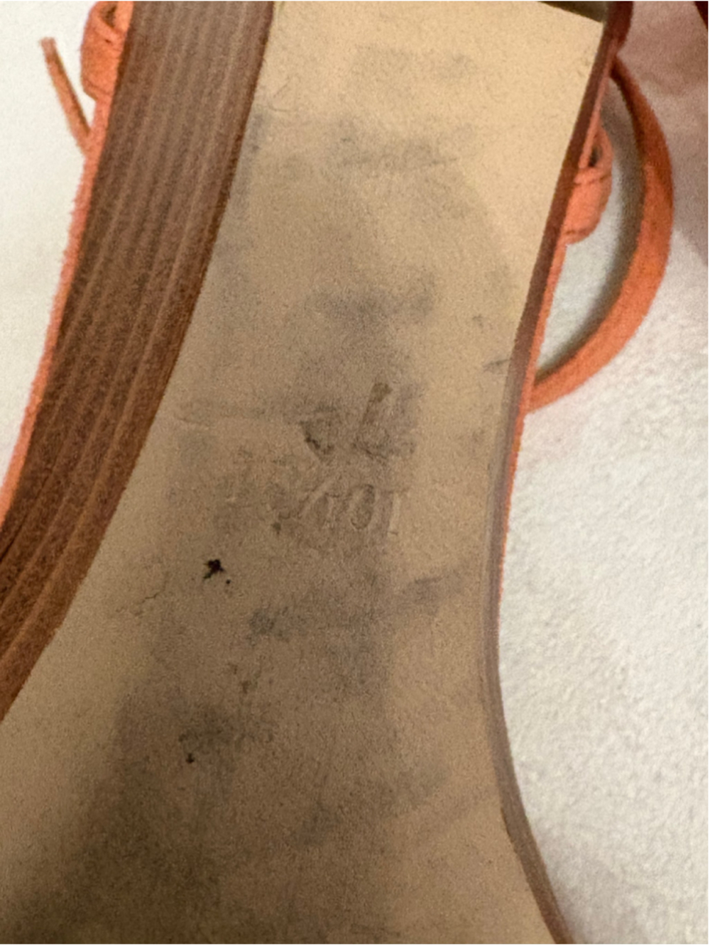 Talbots salmon suede wedges - Picture 5 of 7